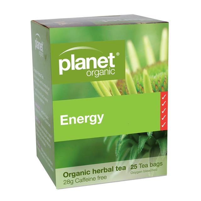 Organic Energy Herbal Tea x 25 Tea Bags Pinnacle Health